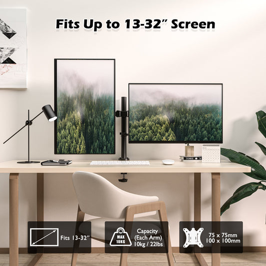 BONTEC Dual-Monitorständer für 13-32 Zoll LCD-LED-PC-Bildschirme