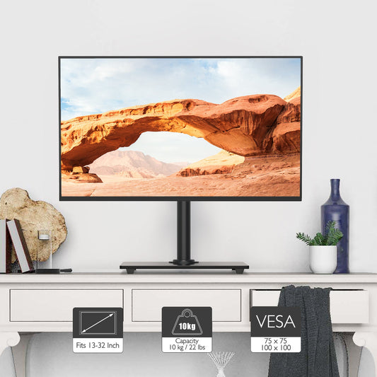 BONTEC Monitorhalterung, Einzelschwenkarm, für 13-32 Zoll Bildschirme