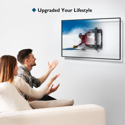 BONTEC Flache TV Wandhalterung für die meisten 17-45 Zoll LED/LCD/OLED Plasma Flachbildfernseher, Ultraschlanke neigbare Wandhalterung bis 30kg, Max VESA 200x200mm, Wasserwaage und Kabelbinder inklusive