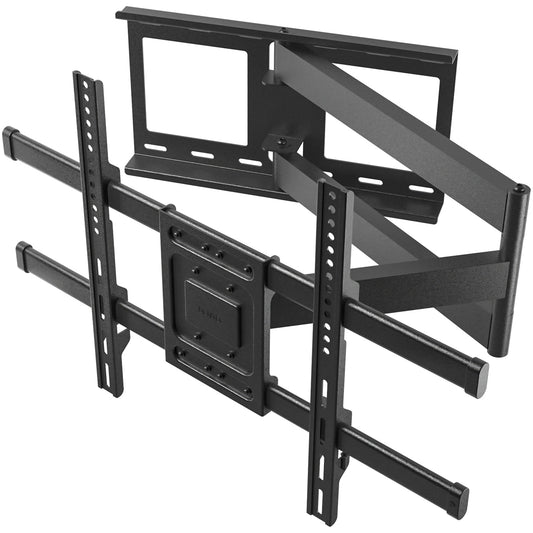 BONTEC TV-Wandhalterung, extra langer Gelenkarm für 32-75 Zoll Fernseher, voll bewegliche TV-Wandhalterung, neigbar, schwenkbar, drehbar, universelle Wandhalterung, bis zu 60 kg, Max VESA 600x400mm, platzsparend