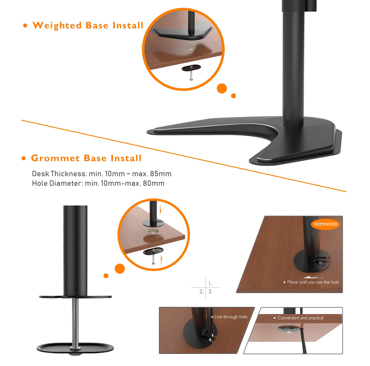 BONTEC Doppelmonitorhalterung für 13-27-Zoll-Bildschirme, verstellbare Tischhalterung mit Neige-, Schwenk- und Drehfunktion, VESA 75x75 & 100x100mm, höhenverstellbar, hält bis zu 10 kg pro Arm, stabile Basis für Zuhause und Büro