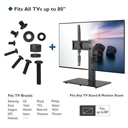 BONTEC Universal TV-Montagehardware-Kit Kompatibel mit den meisten Fernsehern bis zu 80 Zoll, inklusive M4, M5, M6 und M8 TV-Schrauben, Unterlegscheiben und Abstandshaltern, Funktioniert mit jeder TV-Wandhalterung, jedem Monitor und TV-Ständer