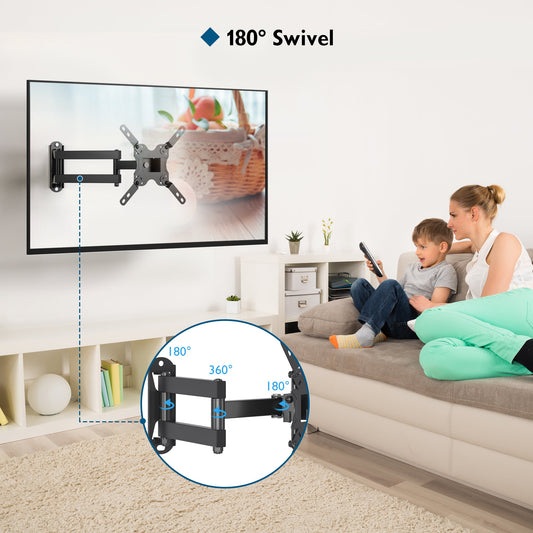 BONTEC TV-Wandhalterung für die meisten 13-42 Zoll LED LCD Fernseher