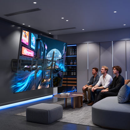 BONTEC TV-Wandhalterung für 60–110-Zoll-Fernseher, hält bis zu 125 kg, robuste Wandhalterung aus Stahl, ausziehbar bis 1016 mm, max. VESA 800x600 mm, schwenk- und neigbare Wandhalterung mit Doppelarmen, voll bewegliches Design